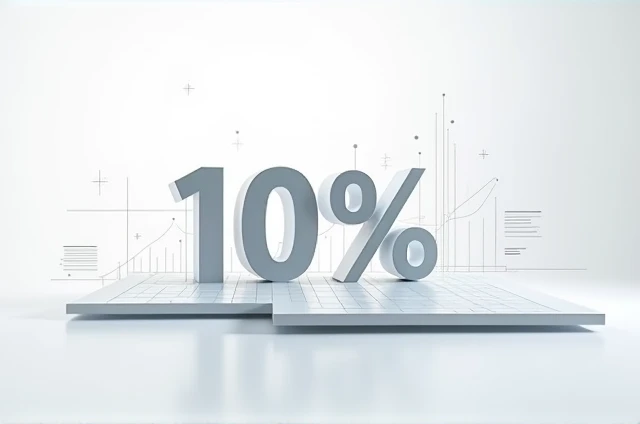 10%